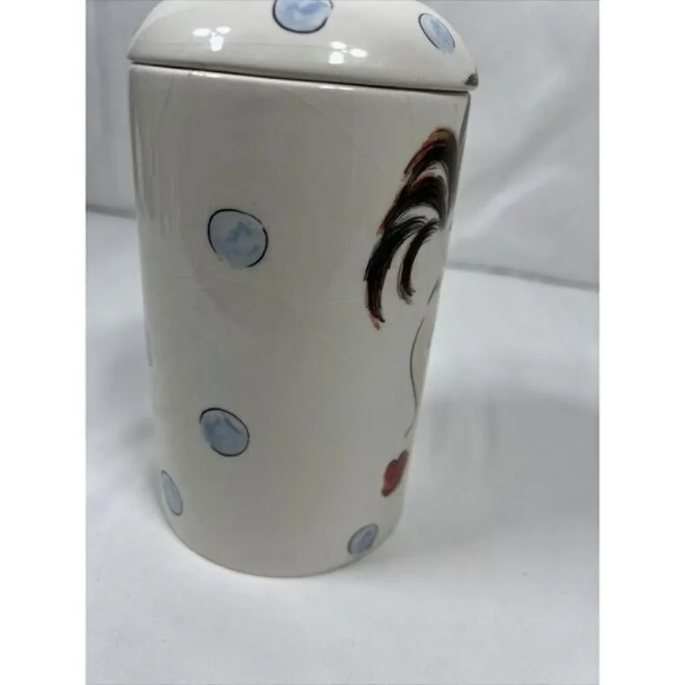 Cheryl Thompson Atmosphere Lady Face Covered Dishes Storage Canister Art‎ Decor